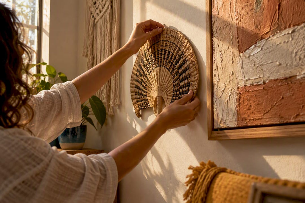 Texture Driven Boho Wall Art for Renters: DIY, Thrift, Custom Canvas