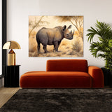 Rhinoceros Detailed Delicate 8