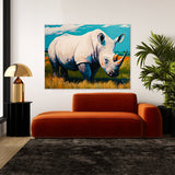 Rhinoceros Vibrant Colorful 3