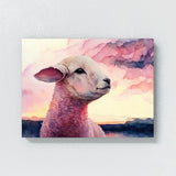 Sheep Cute Lamb Sky Pink 61