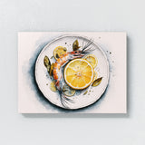 Shrimp Watercolor Plate 23