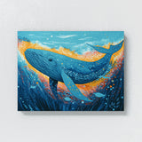 Whale Abstract Blue Ocean 2