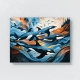 Whale Abstract Orca Ocean 20