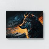 Wolf Dark Atmospheric Colorful 154