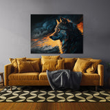 Wolf Dark Atmospheric Colorful 154