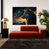 Wolf Dark Atmospheric Colorful 154