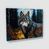 Wolf In Forest Landscape 79
