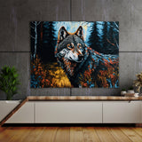 Wolf In Forest Landscape 79