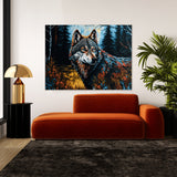 Wolf In Forest Landscape 79
