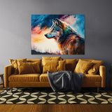 Wolf Realistic Colorful 3