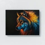 Wolf With Colorful Mane 1