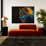 Wolf With Colorful Mane 1