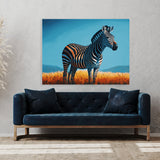 Zebra In Grassy Field 19