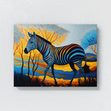 Zebra In Nature Scene 4