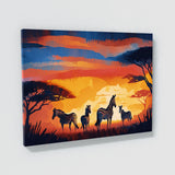 Zebra Savannah Sunset 30