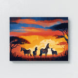 Zebra Savannah Sunset 30