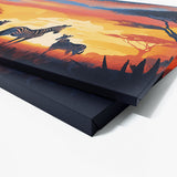 Zebra Savannah Sunset 30