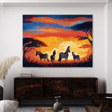 Zebra Savannah Sunset 30