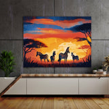 Zebra Savannah Sunset 30