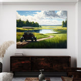 Golf Cart Fairway Landscape 23