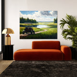 Golf Cart Fairway Landscape 23