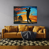 Golf Golfer Sunrise Sunset 11