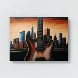 Guitar Art Guitar City Skyline 15