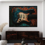 Guitar Art Guitar Textured 7