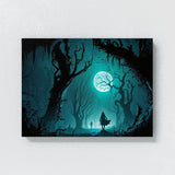Halloween Dark Spooky Witch Moon 45