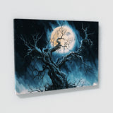 Halloween Watercolor Tree Moon 29