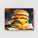 Hamburger Burger Brushstroke 21