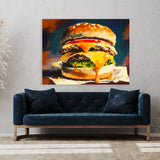 Hamburger Burger Brushstroke 21