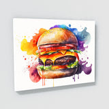 Hamburger Vibrant Watercolor 25