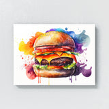 Hamburger Vibrant Watercolor 25