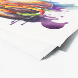 Hamburger Vibrant Watercolor 25