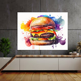 Hamburger Vibrant Watercolor 25