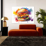 Hamburger Vibrant Watercolor 25