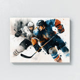 Hockey Player Watercolor 30