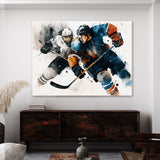 Hockey Player Watercolor 30