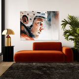 Hockey Watercolor Faceoff 33
