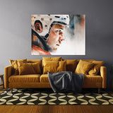 Hockey Watercolor Faceoff 33