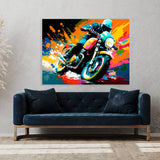 Motorcycle Abstract Colorful 41