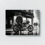 Motorcycle Charcoal Cityscape 42