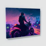 Motorcycle Neon Cityscape 33