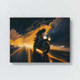 Motorcycle Racing Stormy Sky 17