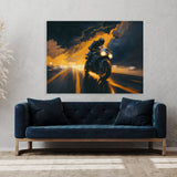 Motorcycle Racing Stormy Sky 17