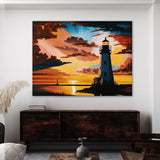 Nautical Lighthouse Sunset 27