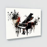 Piano Art Abstract Piano Ink 40