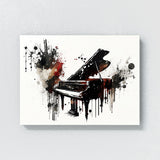 Piano Art Abstract Piano Ink 40