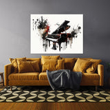 Piano Art Abstract Piano Ink 40